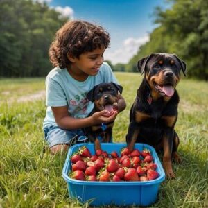 Can Rottweiler Dog Eat Freeze Dried Strawberries? Benefits & Risks